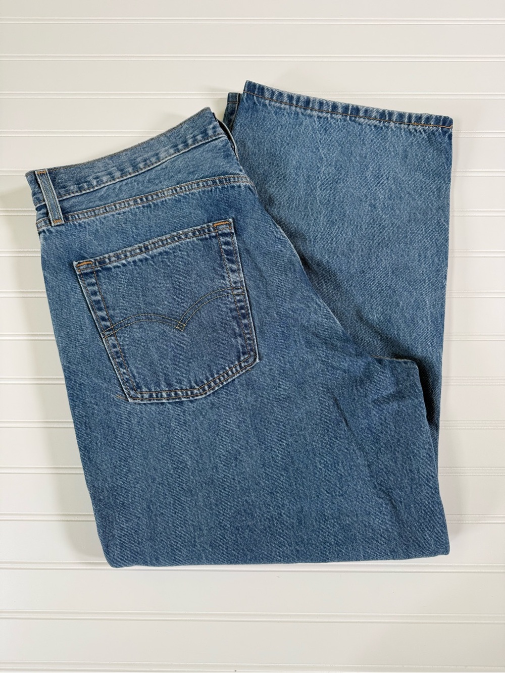 Levi's Men's Straight Leg Jeans in Blue Denim